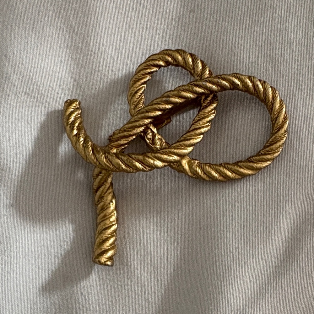 SONIA RYKIEL Vintage Rope Shape Fringe Brooch